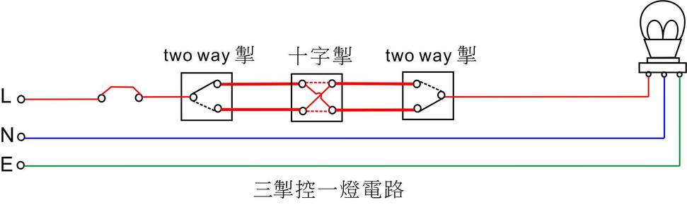 一开一灯电路图-一灯一开怎么安装图