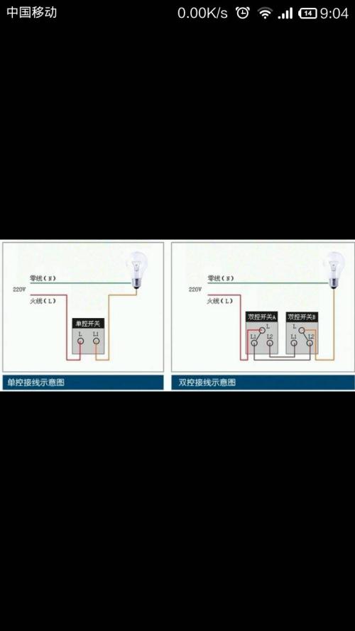 床头开关双控灯接线图单开开关com接什么线