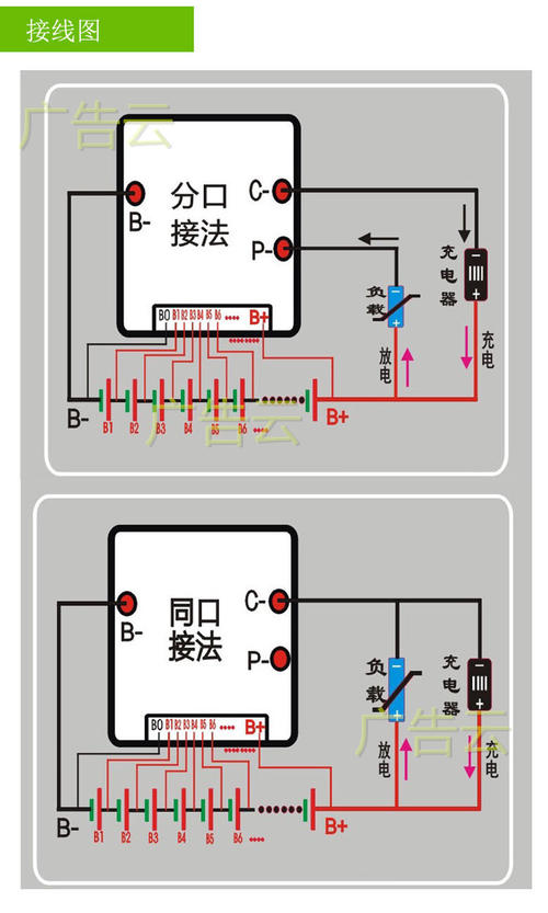 电瓶充电怎么接线图片电灯串联安装线路图