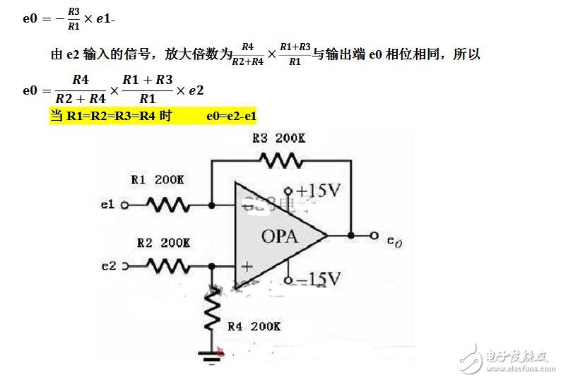 单电源运放减法电路设计与实现