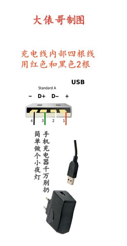 5V充电头千万别扔，做个小夜灯棒棒哒