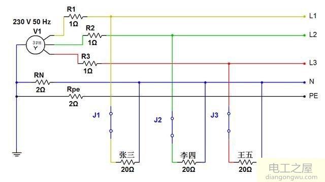 三相五线制零线和地线之间有电位差