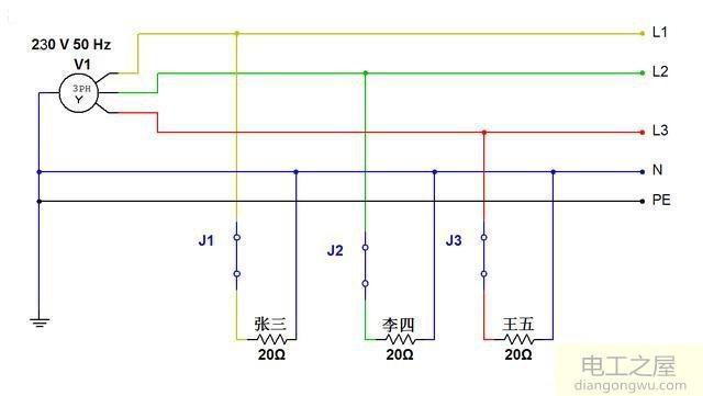 三相五线制零线和地线之间有电位差