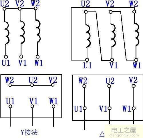 电机有六根线怎样才能分辨出哪三根是接380v的