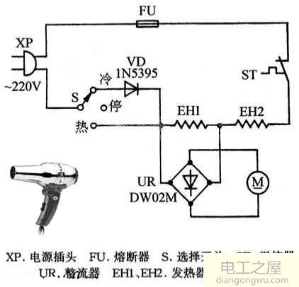 电吹风开关接二极管需要分正负极吗