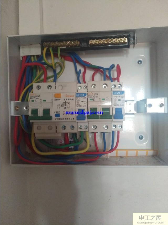 配电箱没有接零排控制插座和照明怎么接线