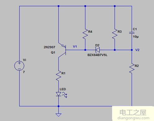 充电电压指示电路分析