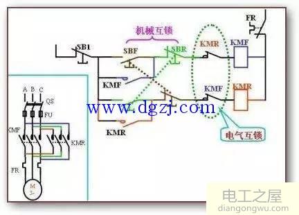 电机正反转电气原理图_电机正反转控制电气原理图