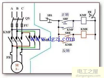电机正反转电气原理图_电机正反转控制电气原理图