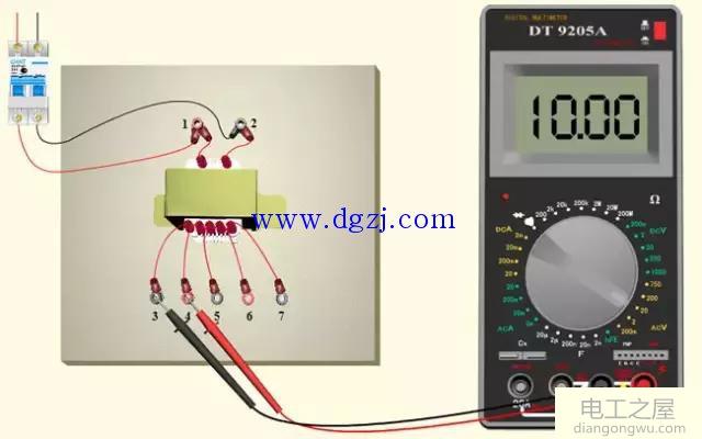 万用表如何测量交流电压_数字式万用表测量交流电压方法图解