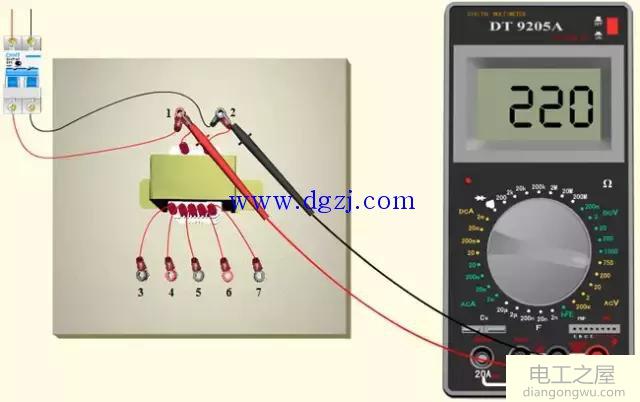 万用表如何测量交流电压_数字式万用表测量交流电压方法图解