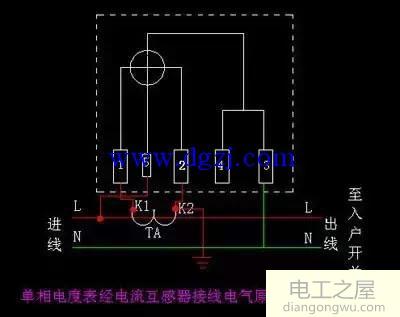 单相电表怎样接线?单相电表电接线图解