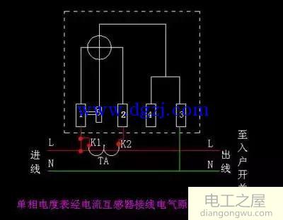 单相电表怎样接线?单相电表电接线图解