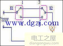 双控开关接线图_双控开关电路图_双控开关线路图