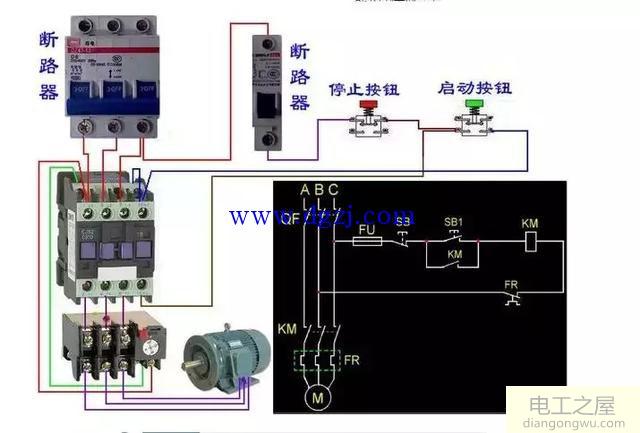 交流接触器工作原理及接线图