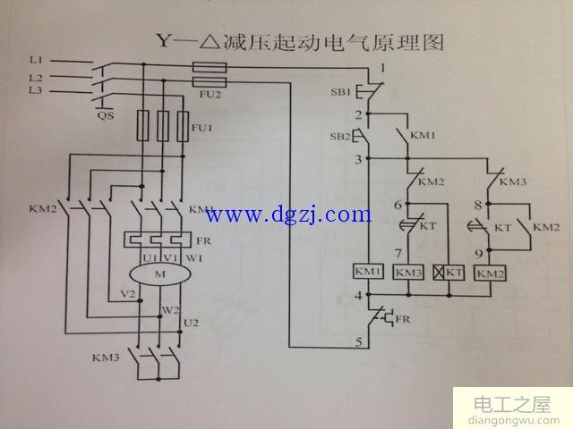 星三角降压电路接线图解