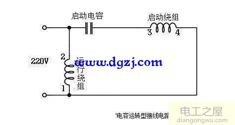 为什么220v电源加电容三相电动机工作原理