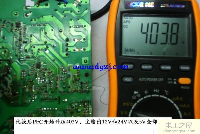 长虹液晶电视无待机电压维修实例