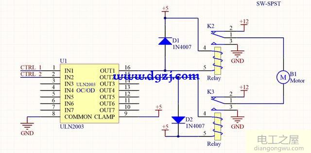 功率电机正反转控制电路图讲解