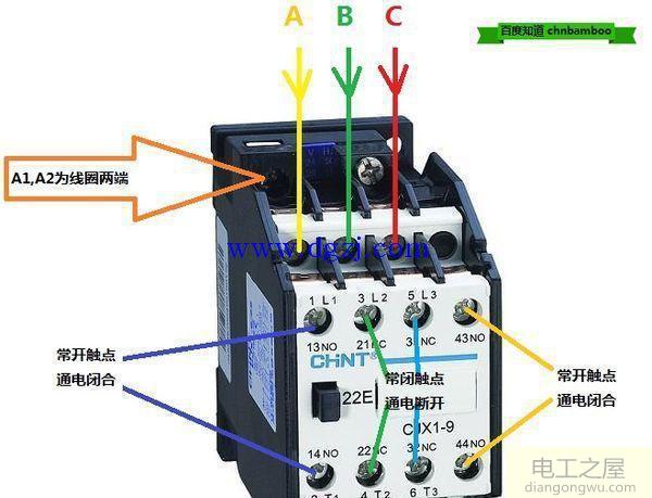 交流接触器型号参数识别图解