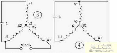 三相电机改单相接线图_三相电机改单相接线方法