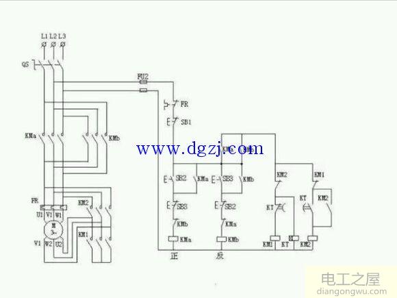 正反转星三角启动器接线原理图讲解分析