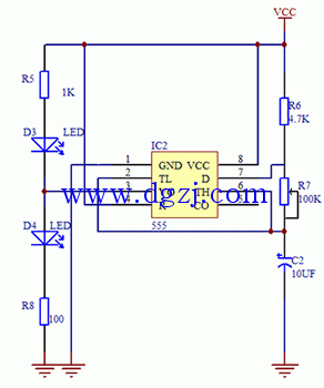 如何使用555定时器设计闪光电路图
