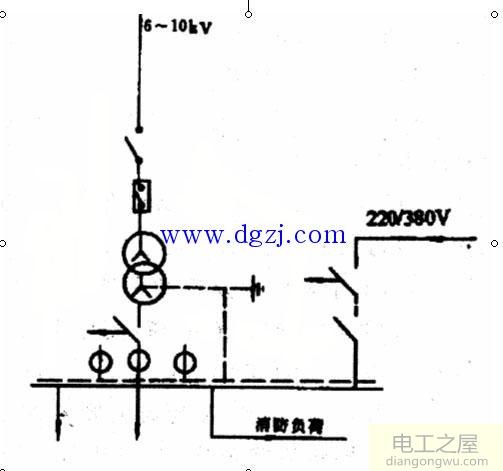 消防负荷低压配电接线方式图