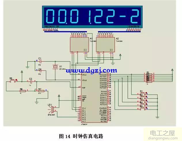 AT89C51单片机为核心的时钟电路的程序设计