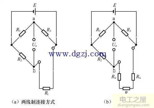 热电阻传感器的分类及连接方式图