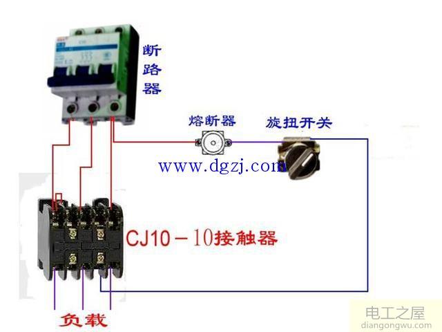 交流接触器工作原理及内部结构图还有接线图