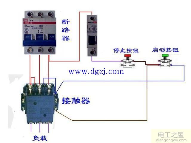 交流接触器工作原理及内部结构图还有接线图