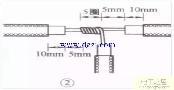 单股铜芯导线连接方法图解