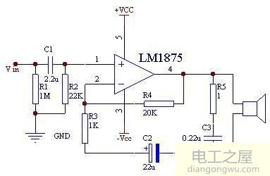 采用lm1875构成的大功率ocl功放<a href=http://www.diangongwu.com/zhishi/dianlutu/ target=_blank class=infotextkey>电路图</a>