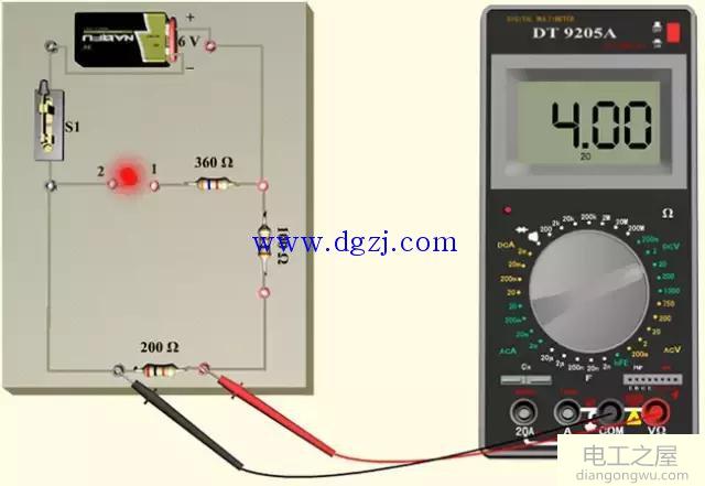 数字万用表测量直流电压的方法和步骤