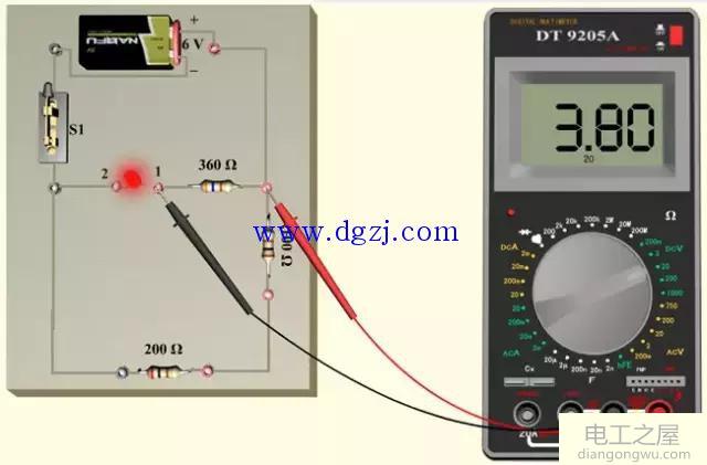数字万用表测量直流电压的方法和步骤
