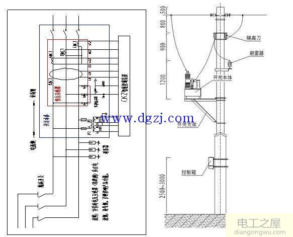 真空断路器电路图及接线图