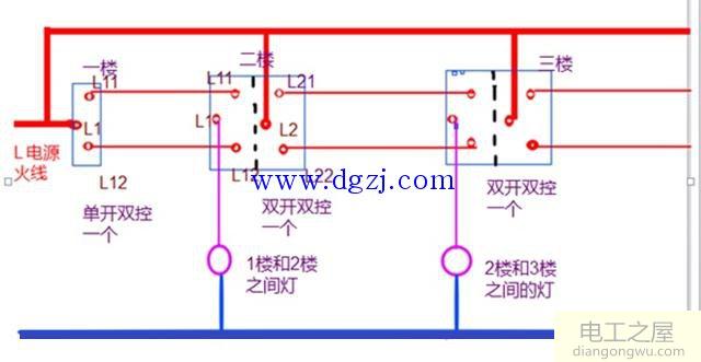 认识单控开关和双控开关及三控开关