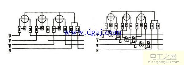 三相四线电表怎么接线?三相四线电表的接法图