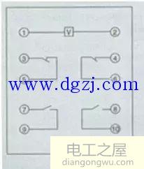 中间继电器接线原理图_施耐德中间继电器接线图