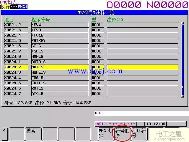 FANUC PMC梯形图字母符号含义及查找PMC信号地址