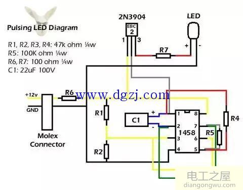 简单呼吸灯电路图_呼吸灯电路图设计原理