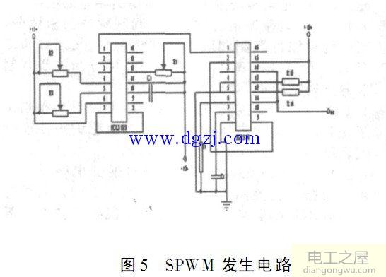 三相桥式pwm型逆变器电路图