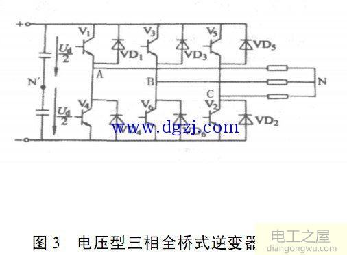 三相桥式pwm型逆变器电路图