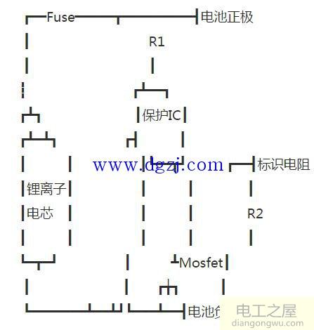 锂离子电池保护电路原理图