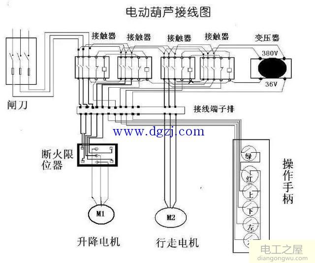 电动葫芦接线图_三相电动葫芦接线图