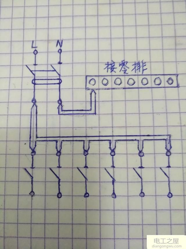 配电箱开关并线接法_家庭用配电箱接法