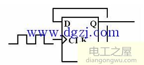 d触发器二分频电路图