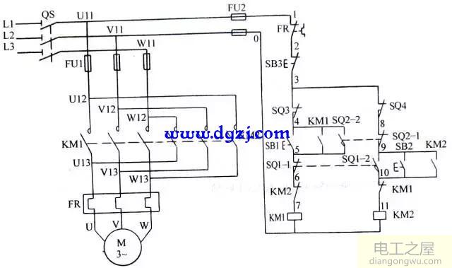 三相异步电动机的控制电路图