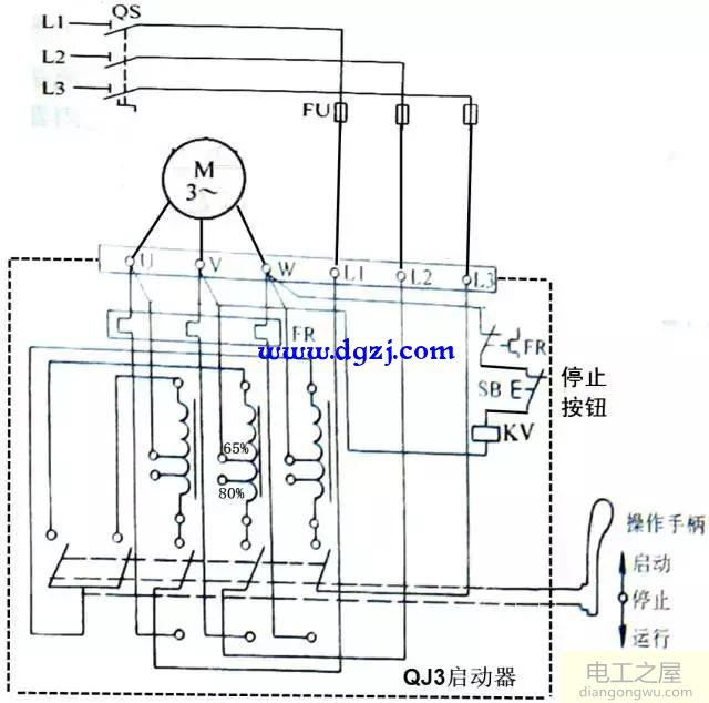 三相异步电动机的控制电路图